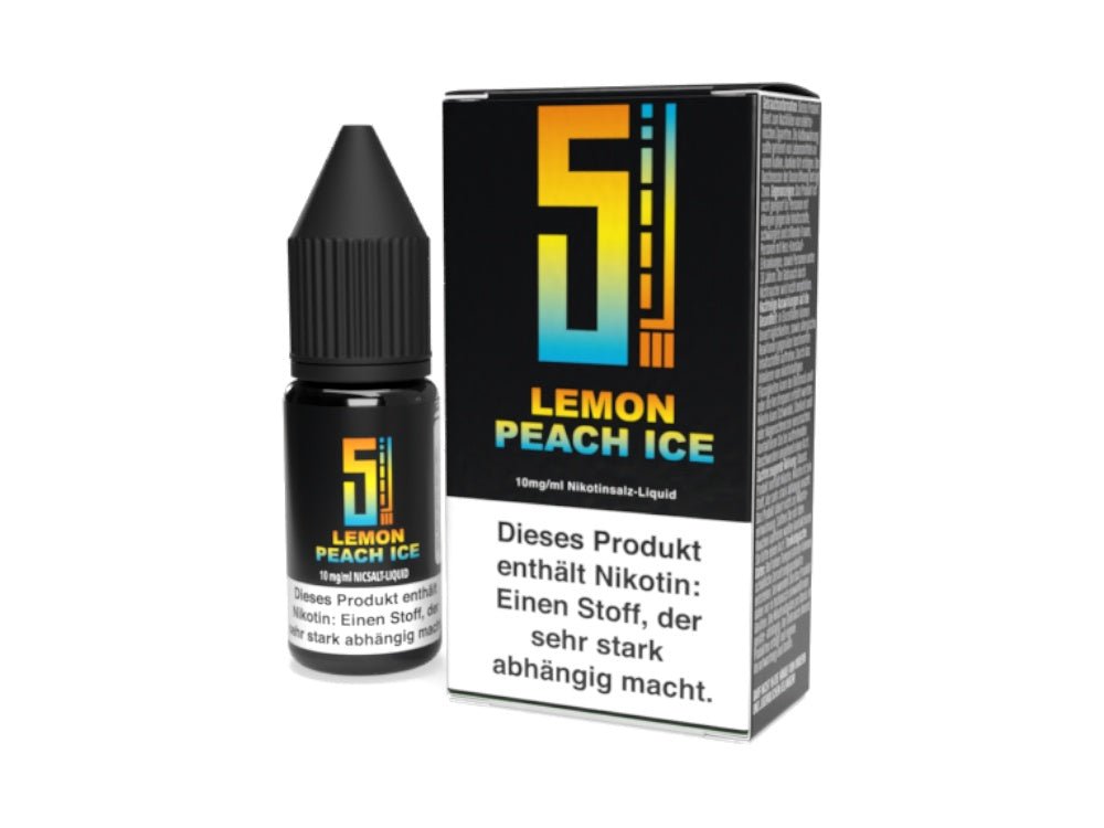 5EL - Lemon Peach Ice - Nikotinsalz Liquid - 5EL
