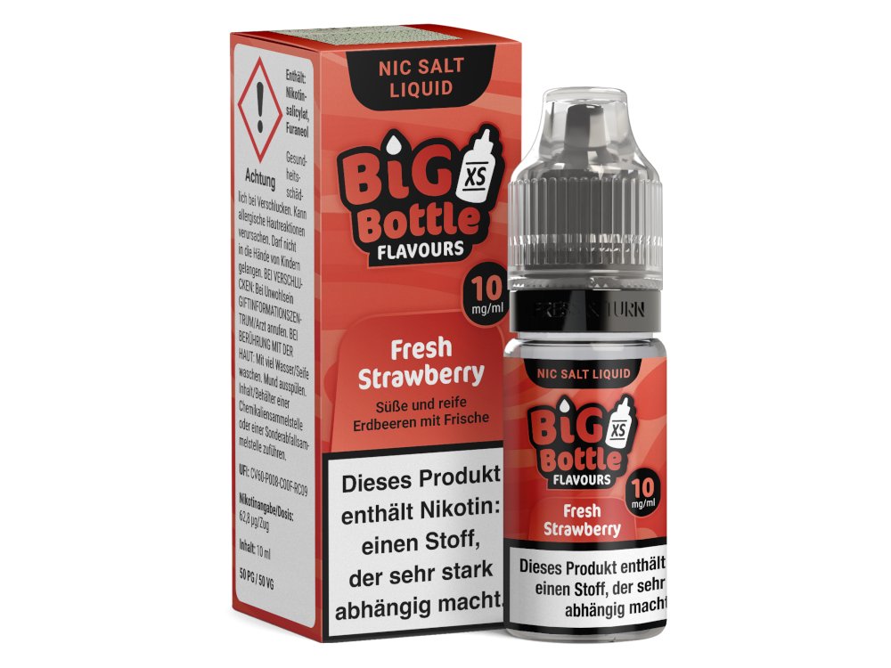 Big Bottle - Fresh Strawberry - Nikotinsalz Liquid - BIG BOTTLE