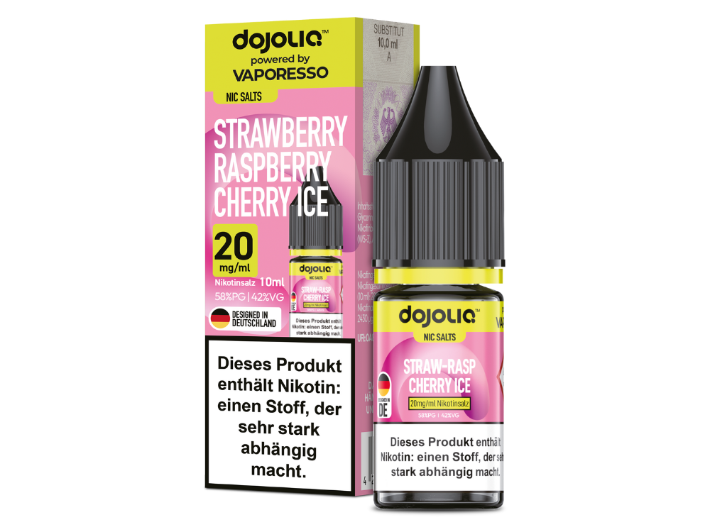 Vaporesso - Dojoliq - Nikotinsalz Liquid - Strawberry Raspberry Cherry Ice