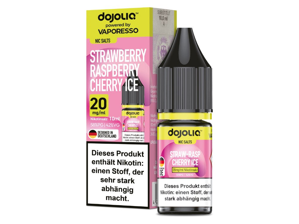 Vaporesso - Dojoliq - Nikotinsalz Liquid - Strawberry Raspberry Cherry Ice