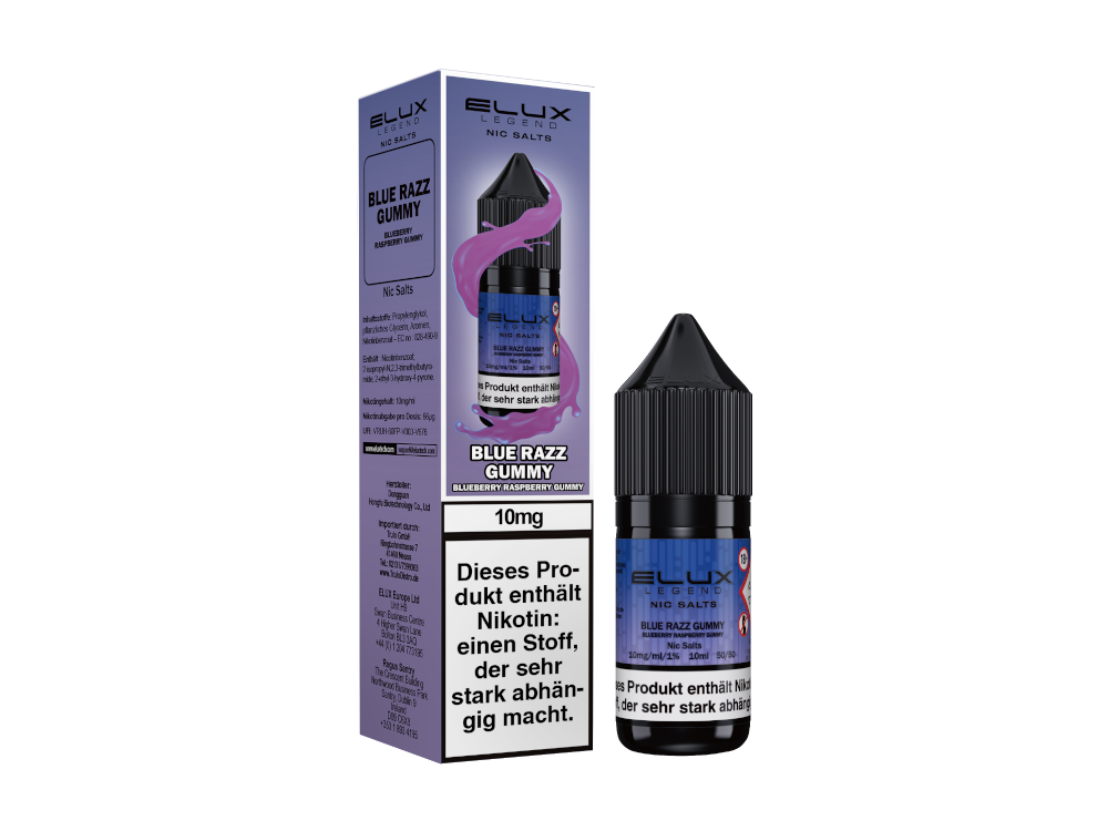 Elux - Nikotinsalz Liquid - Blue Razz Gummy