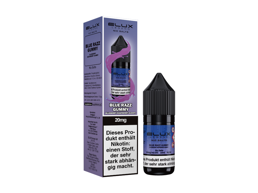 Elux - Nikotinsalz Liquid - Blue Razz Gummy