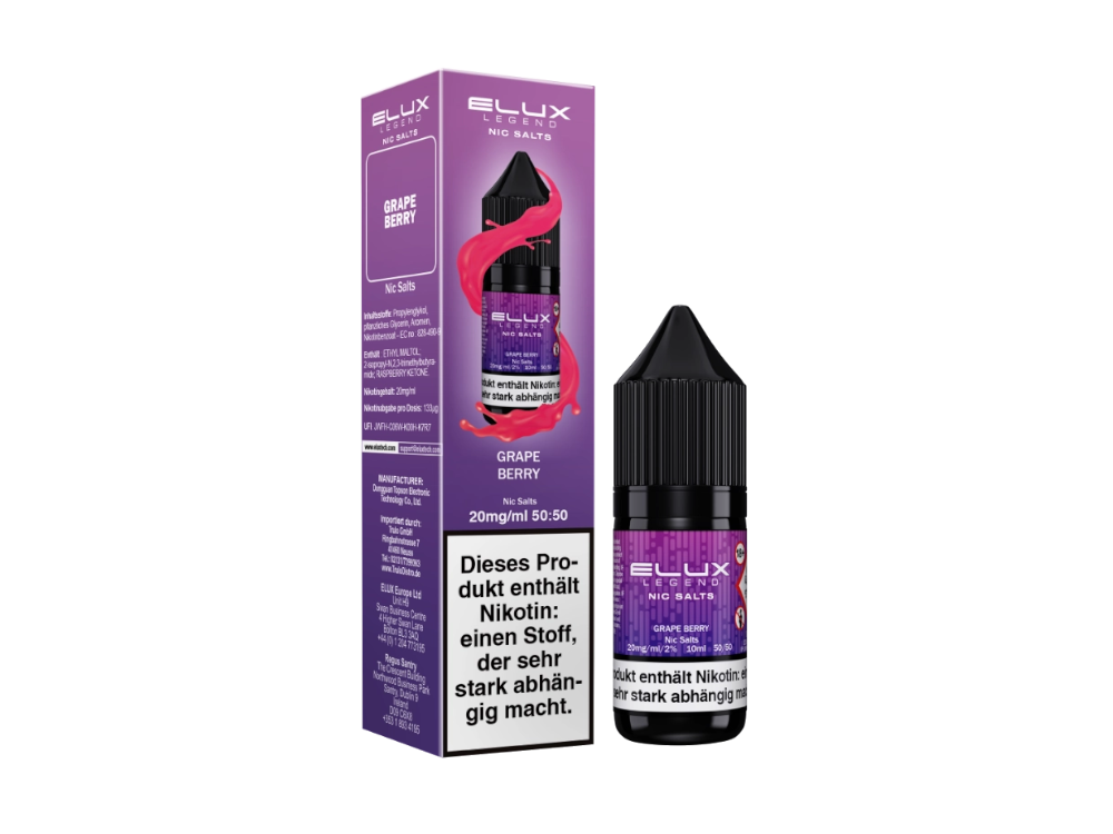 Elux - Nikotinsalz Liquid - Grape Berry