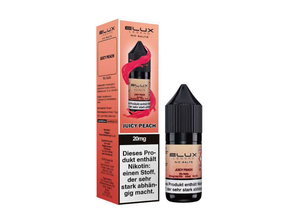 Elux - Nikotinsalz Liquid - Juicy Peach