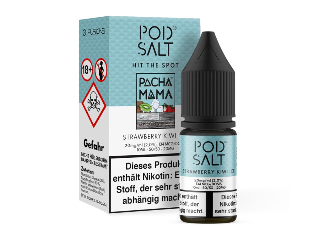 Pod Salt Fusion - Strawberry Kiwi Ice - Nikotinsalz Liquid