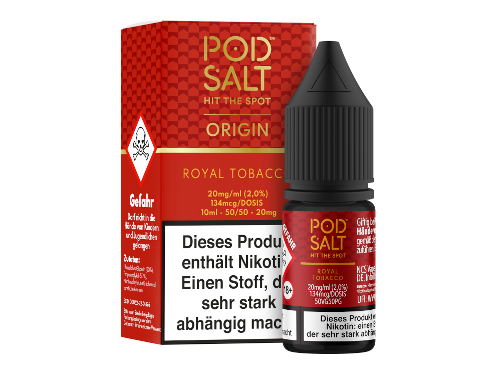 Pod Salt Origin - Royal Tobacco - Nikotinsalz Liquid