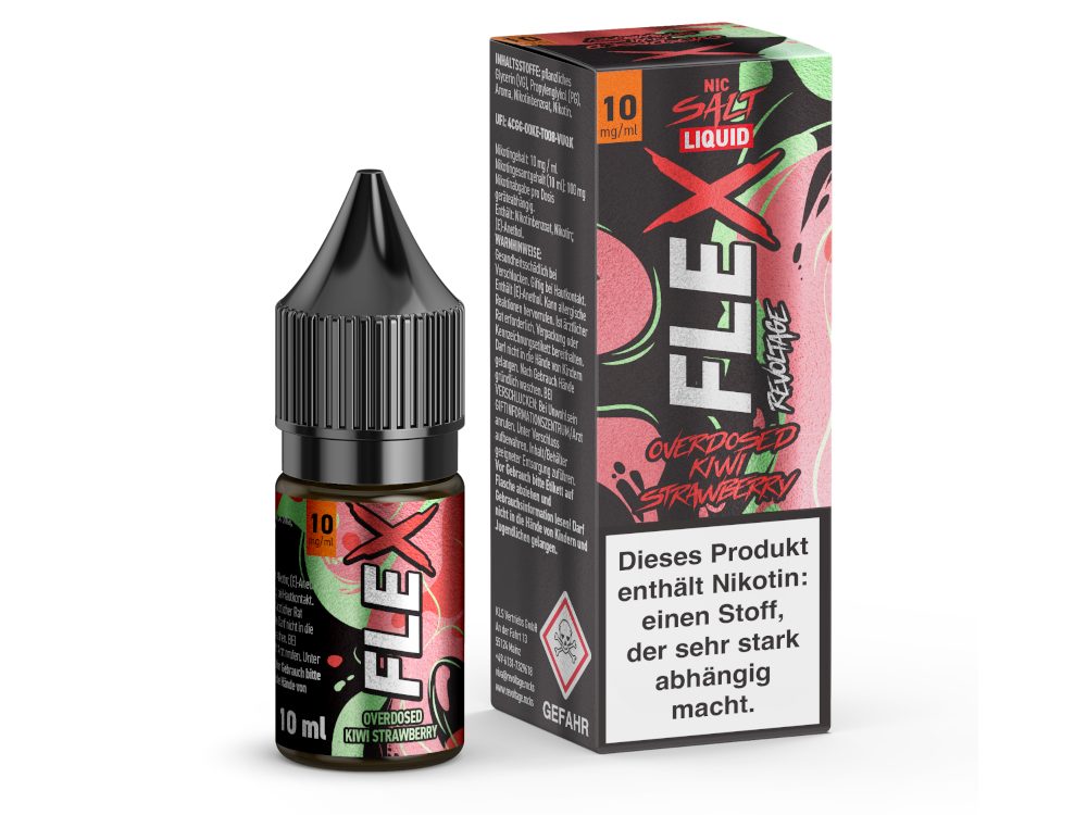 Revoltage - FLEX Nikotinsalz Liquid - Kiwi Strawberry