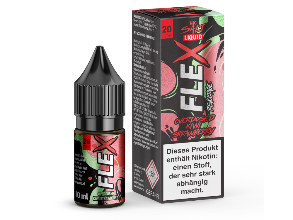 Revoltage - FLEX Nikotinsalz Liquid - Kiwi Strawberry