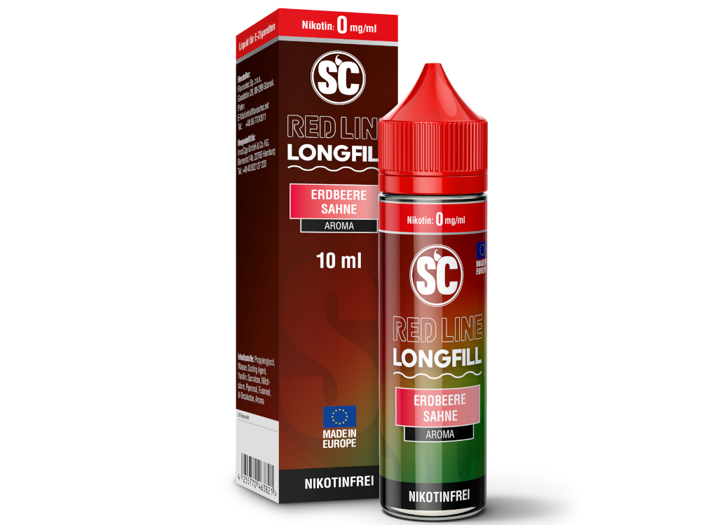 SC - Red Line Longfills 10 ml - Erdbeere Sahne