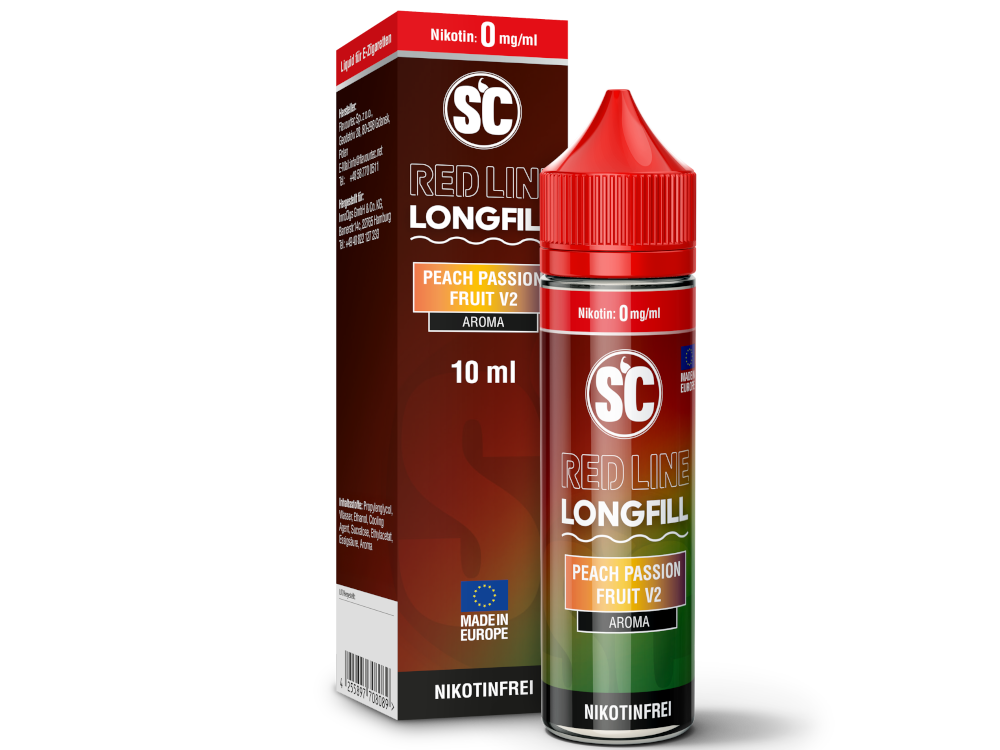 SC - Red Line Longfills 10 ml - Peach Passion Fruit V2