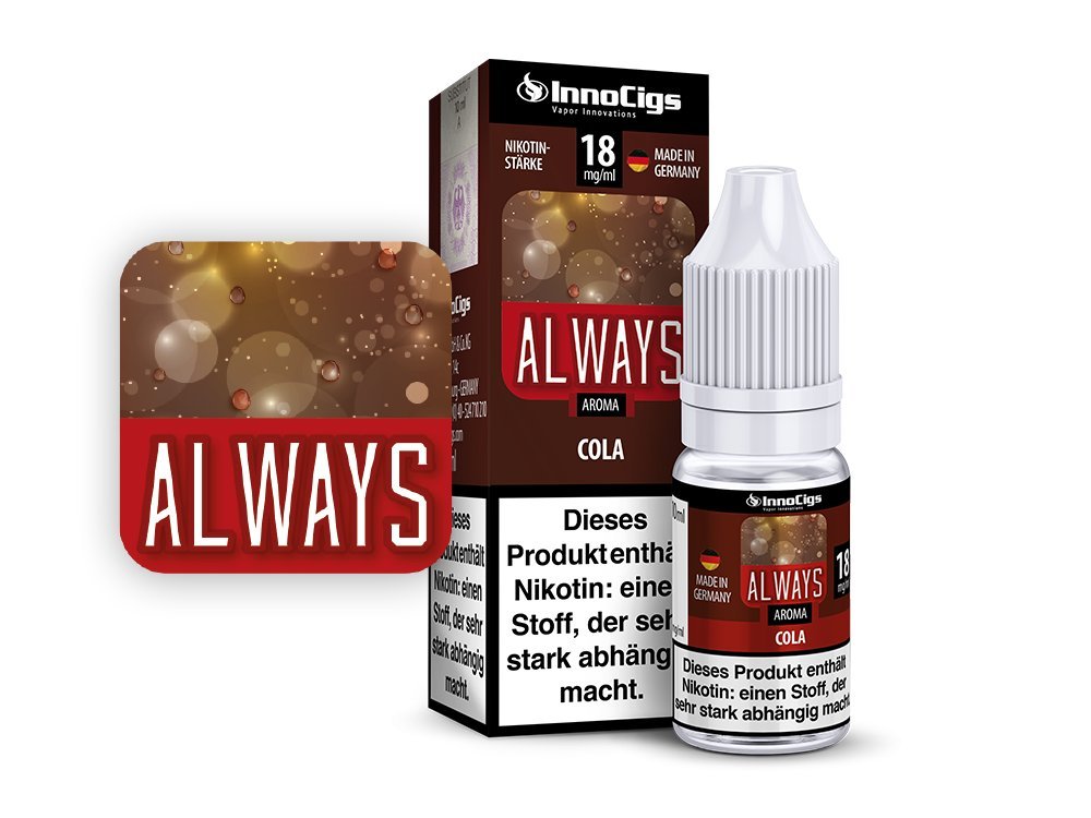 Always Cola Aroma - Liquid für E - Zigaretten - INNOCIGS LIQUID