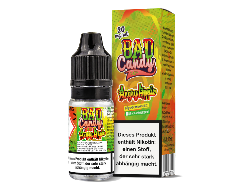 Bad Candy Liquids - Angry Apple - Nikotinsalz Liquid