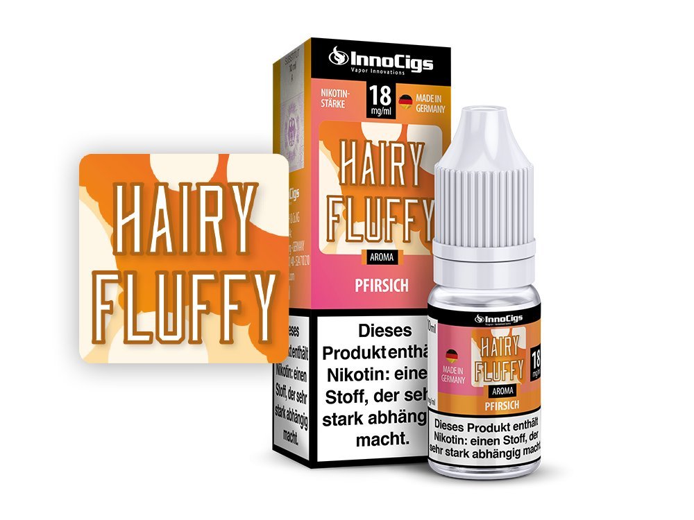 Hairy Fluffy Pfirsich Aroma - Liquid für E - Zigaretten - INNOCIGS LIQUID