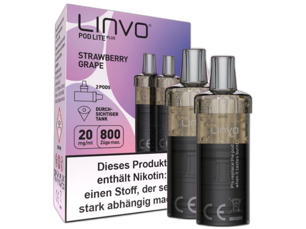 Linvo - Pod Lite Plus Cartridge 20 mg/ml (2 Stück pro Packung) - Apple Peach - LINVO