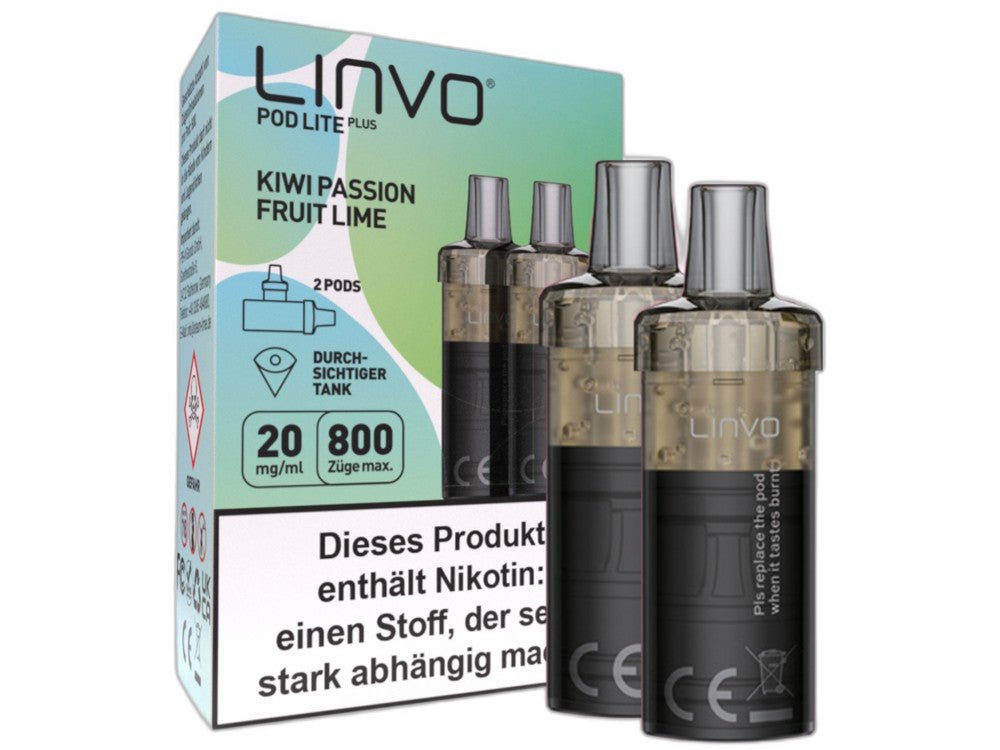 Linvo - Pod Lite Plus Cartridge 20 mg/ml (2 Stück pro Packung) - Apple Peach - LINVO