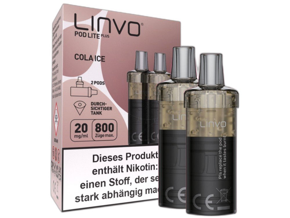 Linvo - Pod Lite Plus Cartridge 20 mg/ml (2 Stück pro Packung) - Apple Peach - LINVO
