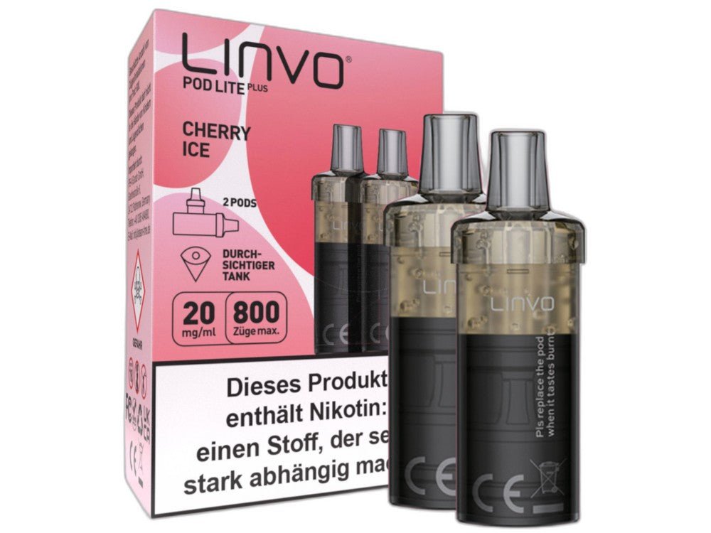 Linvo - Pod Lite Plus Cartridge 20 mg/ml (2 Stück pro Packung) - Apple Peach - LINVO