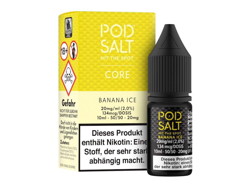 Pod Salt Core - Nikotinsalz Liquid - Banana Ice - POD SALT