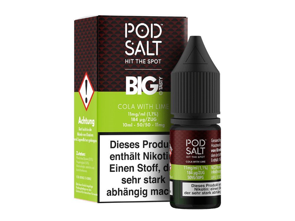 Pod Salt Fusion - Cola with Lime - Nikotinsalz Liquid - POD SALT FUSION