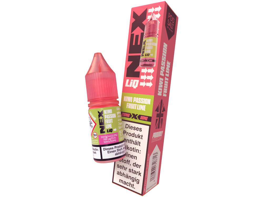 Pod Salt - NexLiq - Nikotinsalz Liquid - Kiwi Passionfruit Lime