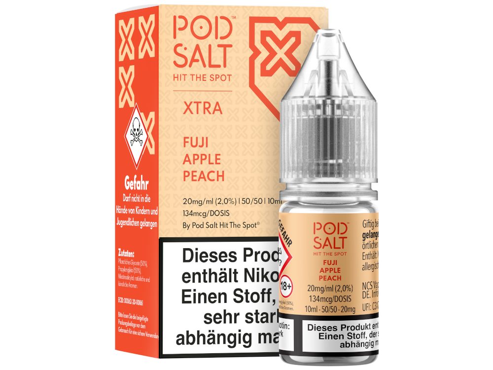 Pod Salt X - Nikotinsalz Liquid - Fuji Apple Peach