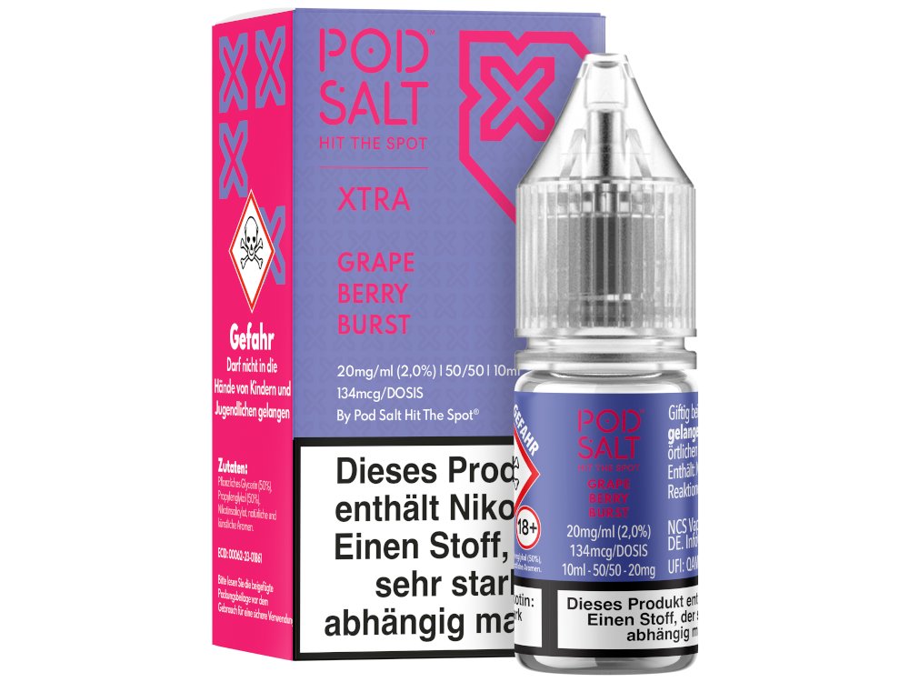 Pod Salt X - Nikotinsalz Liquid - Grape Berry Burst