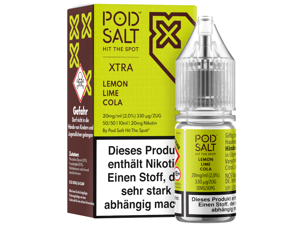 Pod Salt X - Nikotinsalz Liquid - Lemon Lime Cola
