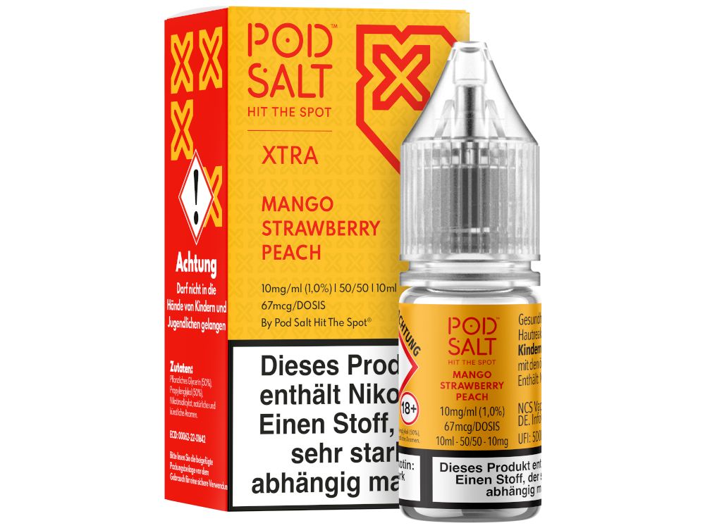 Pod Salt X - Nikotinsalz Liquid - Mango Strawberry Peach