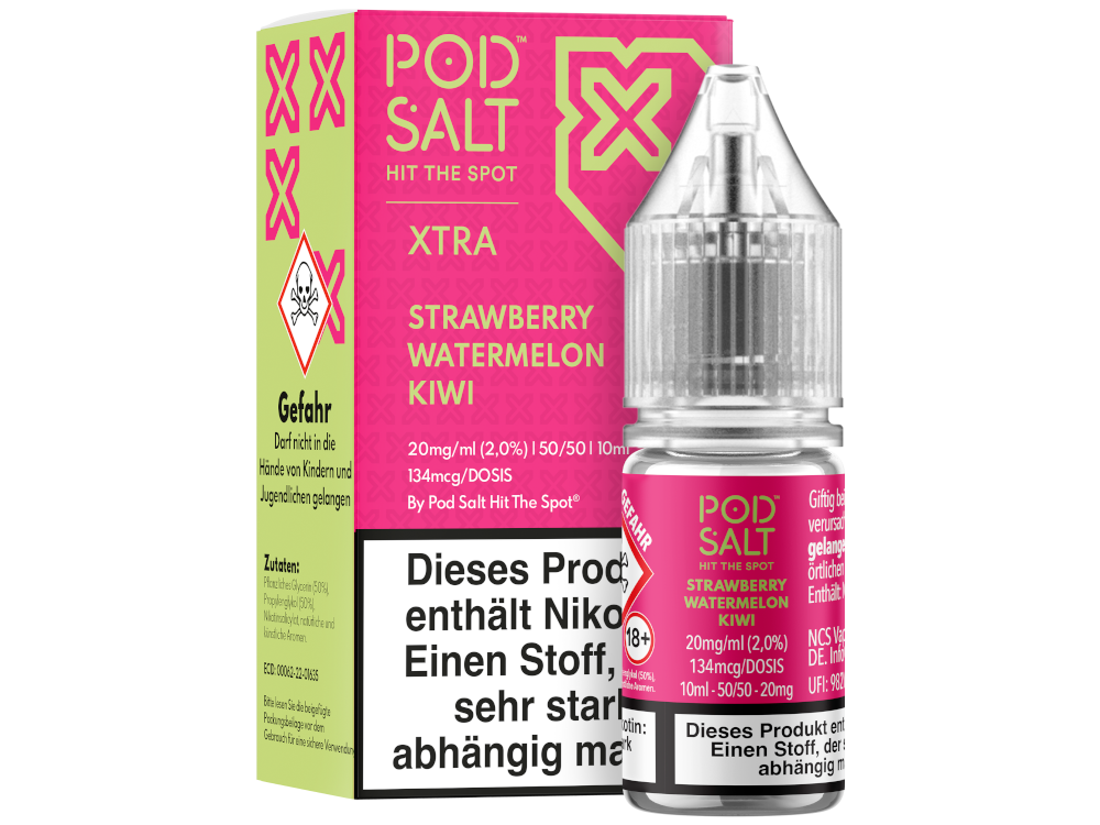 Pod Salt X - Nikotinsalz Liquid - Strawberry Watermelon Kiwi