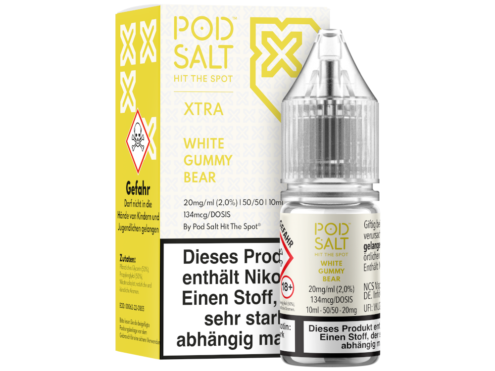 Pod Salt X - Nikotinsalz Liquid - White Gummy Bear