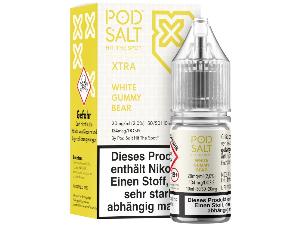 Pod Salt X - Nikotinsalz Liquid - White Gummy Bear