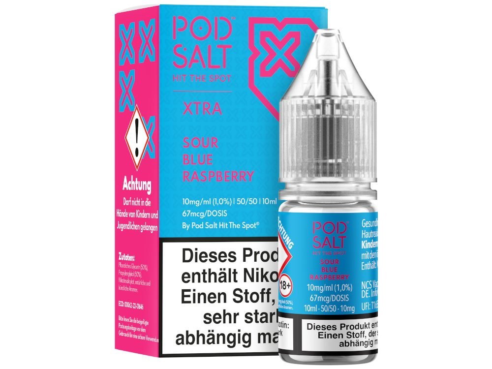 Pod Salt X - Nikotinsalz Liquid - Sour Blue Raspberry - POD SALT X