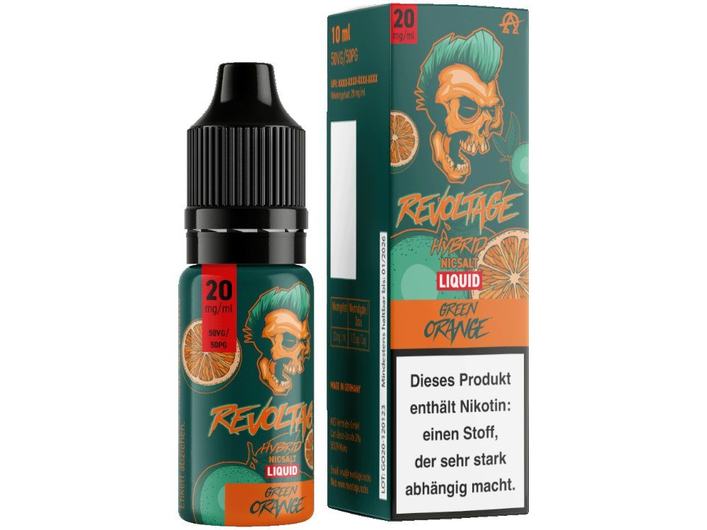Revoltage - Hybrid Nikotinsalz Liquid - Green Orange - REVOLTAGE