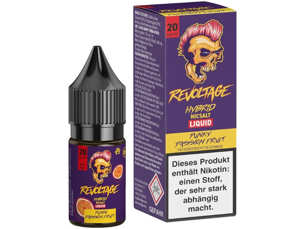 Revoltage - Hybrid Nikotinsalz Liquid - Punky Passion Fruit - REVOLTAGE