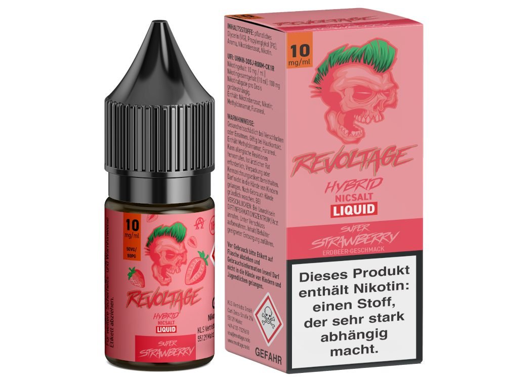 Revoltage - Hybrid Nikotinsalz Liquid - Super Strawberry - REVOLTAGE