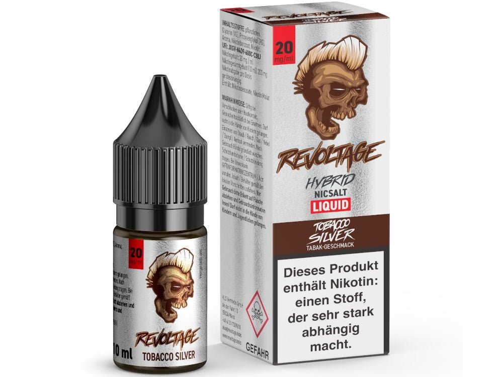 Revoltage - Hybrid Nikotinsalz Liquid - Tobacco Silver - REVOLTAGE