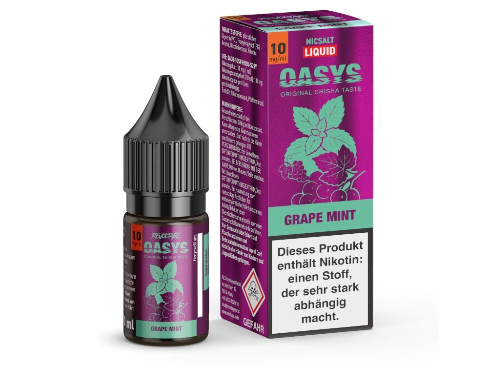 Revoltage - OASYS - Hybrid Nikotinsalz Liquid - Grape Mint - REVOLTAGE