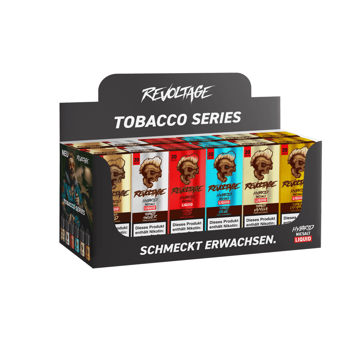 Revoltage - Tobacco Series Display bestückt 20 mg/ml (12 Artikel) - REVOLTAGE