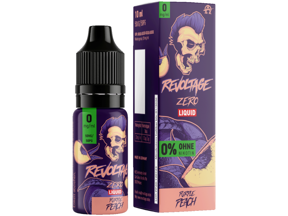 Revoltage - Hybrid Nikotinsalz Liquid - Purple Peach
