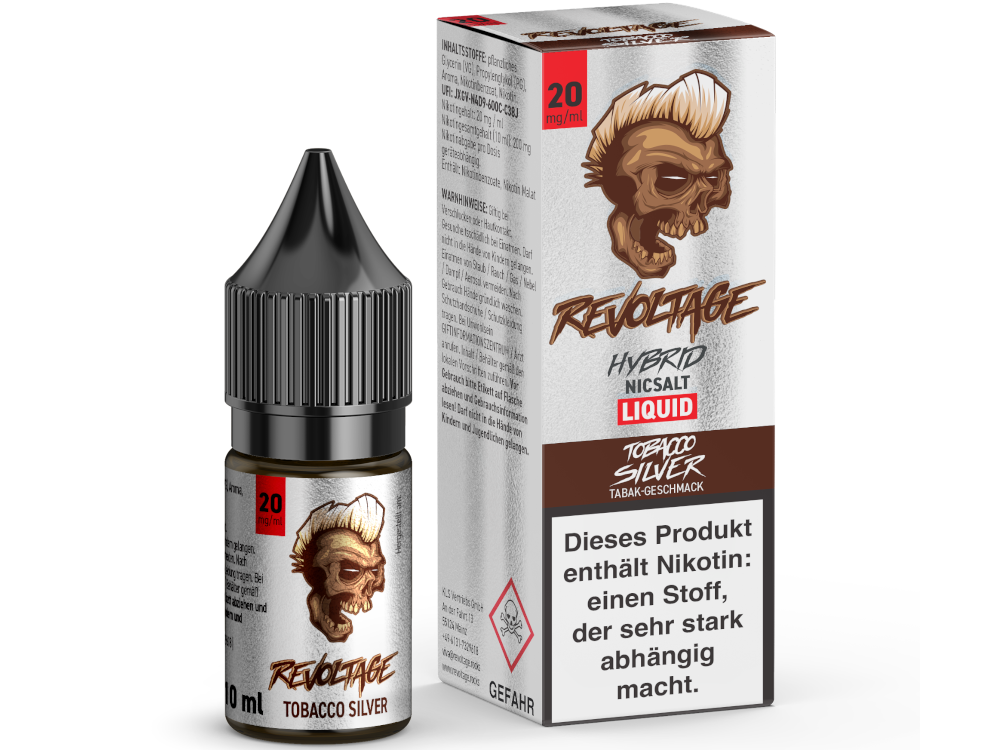 Revoltage - Hybrid Nikotinsalz Liquid - Tobacco Silver