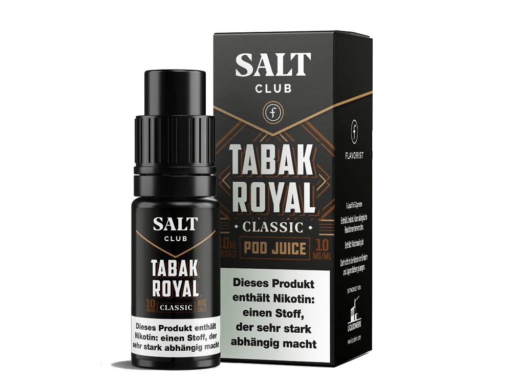 Salt Club - Flavorist Tabak Royal - Nikotinsalz Liquid - Classic - SALT CLUB