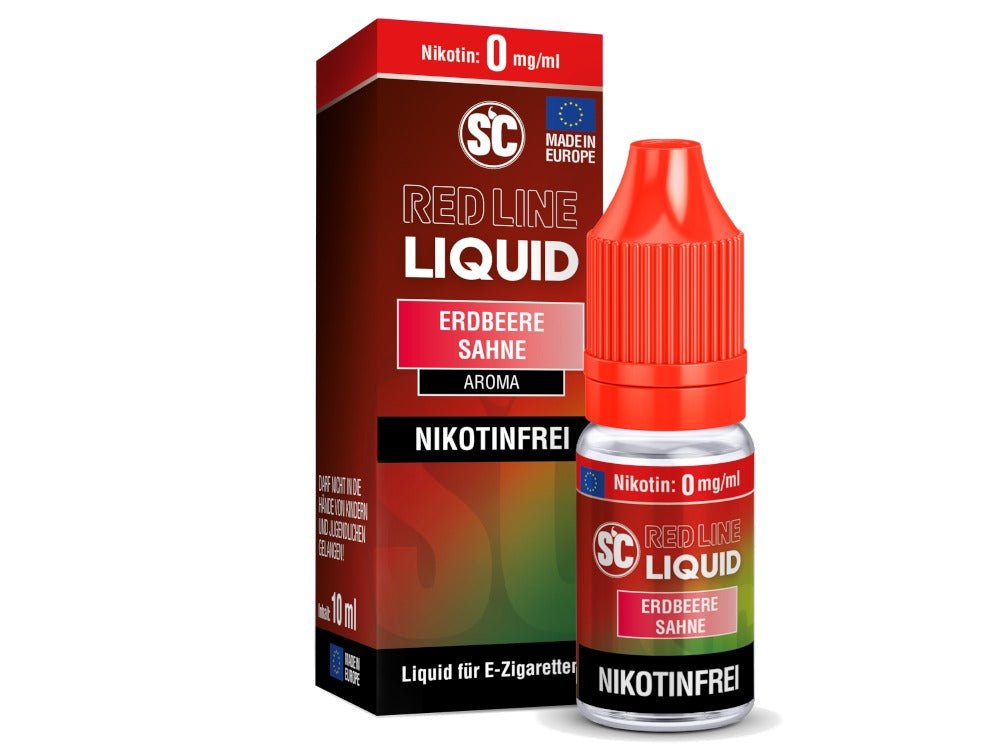 SC - Red Line - Erdbeere Sahne - Nikotinsalz Liquid - SC LIQUID