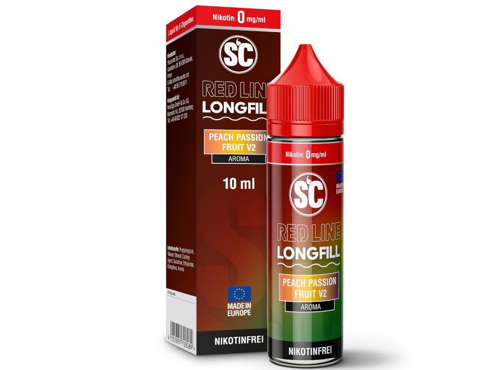 SC - Red Line Longfills 10 ml - Peach Passion Fruit V2 - SC LIQUID
