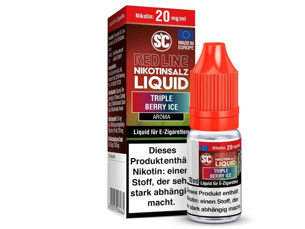SC - Red Line - Triple Berry Ice - Nikotinsalz Liquid - SC LIQUID