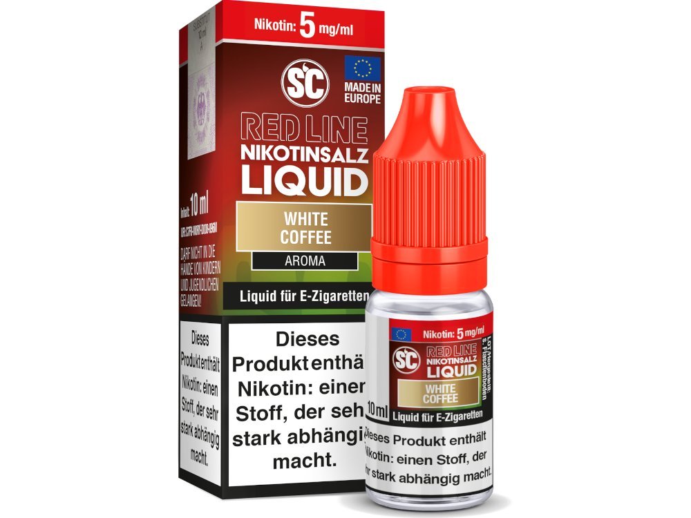SC - Red Line - White Coffee - Nikotinsalz Liquid - SC LIQUID