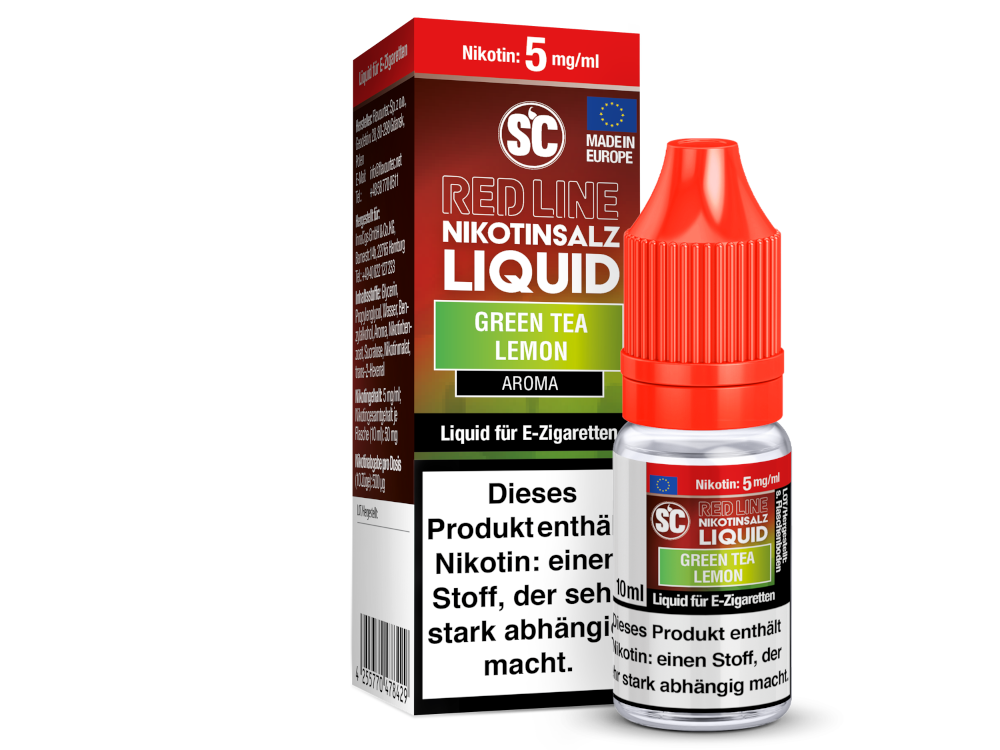 SC - Red Line - Green Tea Lemon - Nikotinsalz Liquid