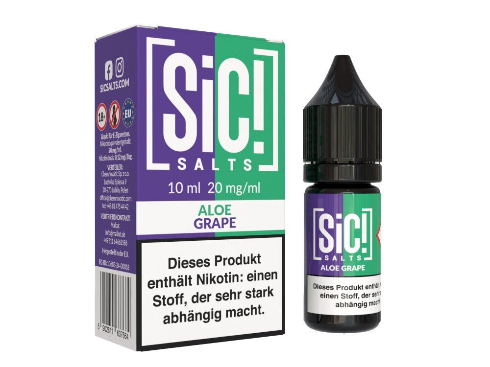 SiC! Salts - Nikotinsalz Liquid - Aloe Grape - SIC! SALTS