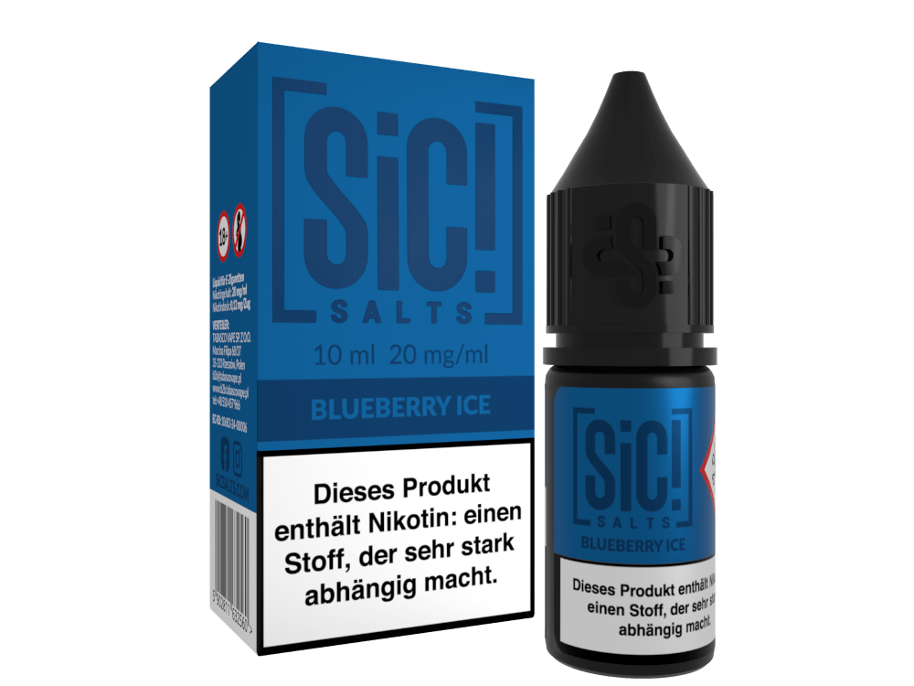 SiC! Salts - Nikotinsalz Liquid - Blueberry Ice - SIC! SALTS