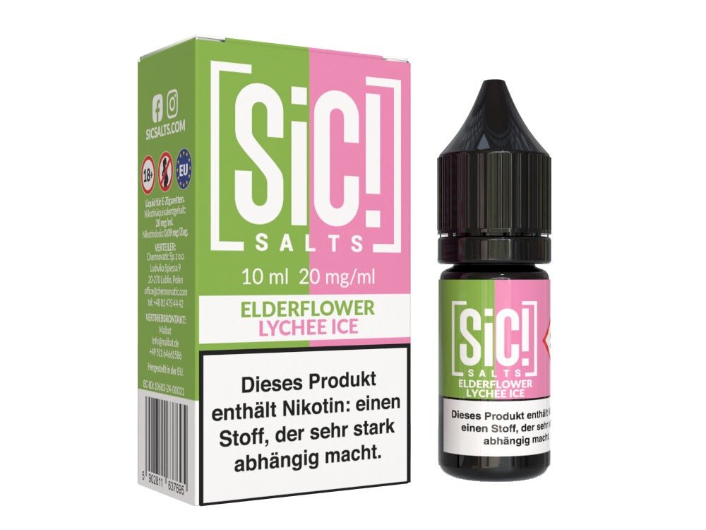 SiC! Salts - Nikotinsalz Liquid - Elderflower Lychee Ice - SIC! SALTS