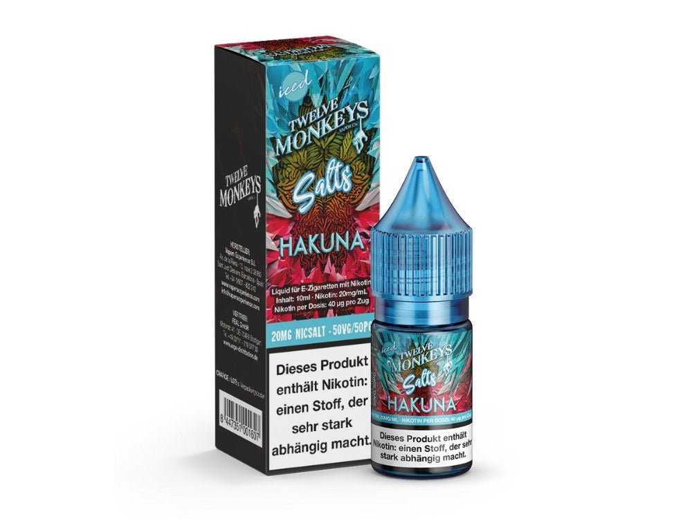Twelve Monkeys - Iced - Nikotinsalz Liquid - Hakuna - TWELVE MONKEYS